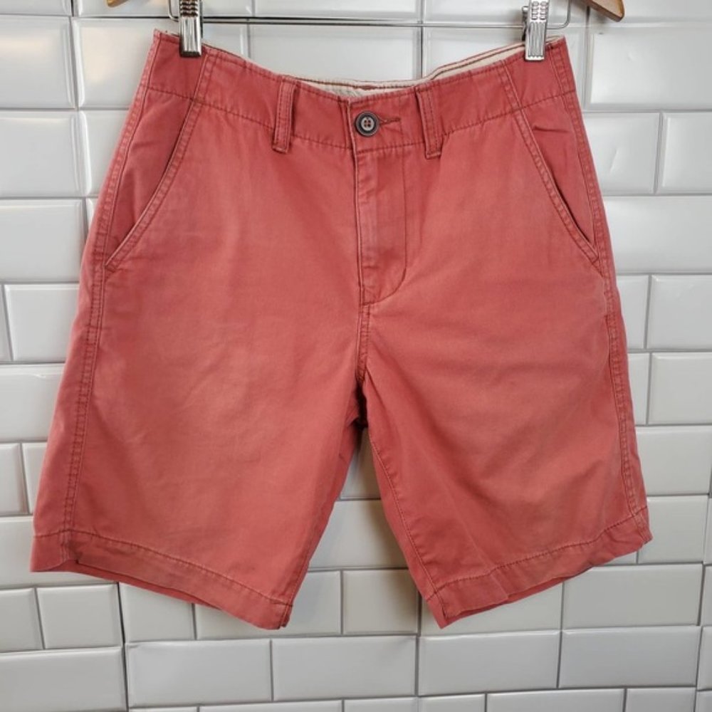 AMERICAN EAGLE | COLORED CHINO 100% COTTON PINK CASUAL CLASSIC SHORTS MEN'S 28